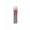 Mine creion mecanic CNX Color PL046, 0.7mm, HB, set 12 buc (2 x 6 culori)