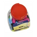 Textmarker Office-Cover mini EP10-2029, varf tesit, 2-4mm, borcan 40buc, 5 culori neon (verde, roz, orange, galben, albastru)