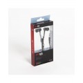 Casti in-ear cu fir Freestyle FH2111, jack 3.5mm, cu microfon, buton on/off, cablu 1.25m cu fermoar, +2 seturi de dopuri,