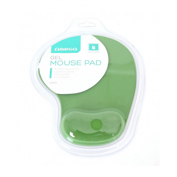 Mousepad Omega, suport pentru incheietura, gel moale si confortabil, OMPG