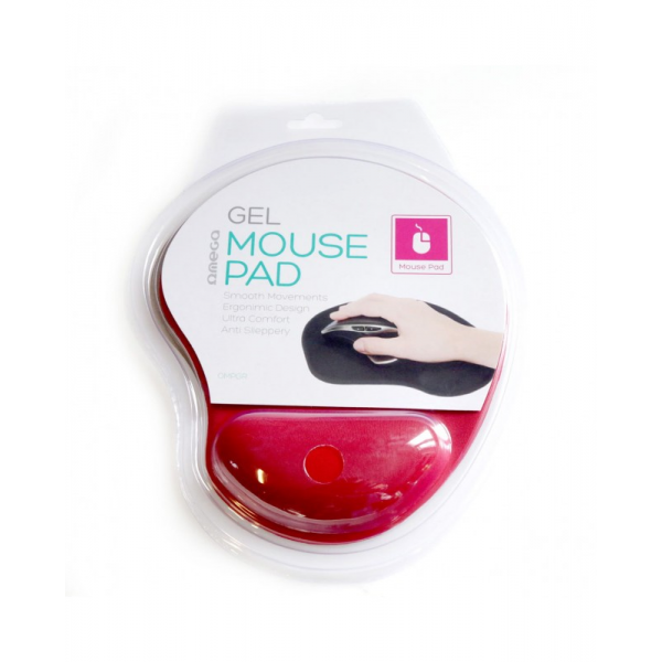 Mousepad Omega, suport pentru incheietura, gel moale si confortabil, OMPG