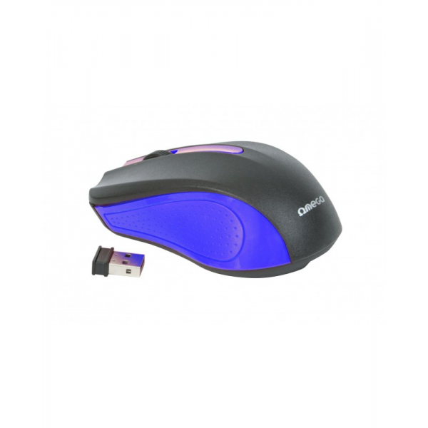 Mouse wireless Omega Ergonomic OM0419, 1600 dpi, conector USB 2.4GHz, diverse culori