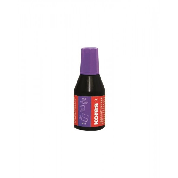 Tus stampila cu picurator KORES 27ml, diverse culori