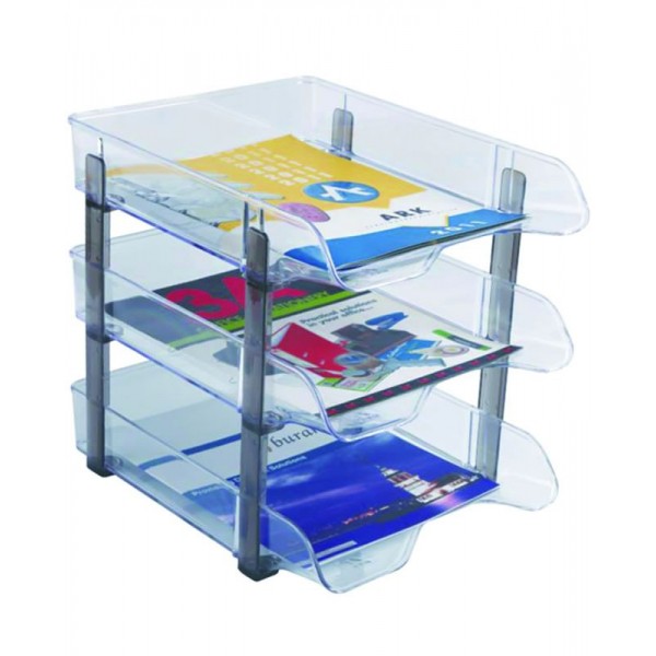 Tavita documente A4 3 nivele ARK 3093, plastic
