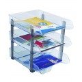 Tavita documente A4 3 nivele ARK 3093, plastic