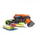 Blaster - set x2 pistoale, 12cm, 6 proiectile din spuma, diverse culori, 6+ ani, MegaCreative, 454591