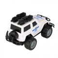 Masina de politie off-road MegaCreative 471078, 14cm, plastic, alb, 3+ ani