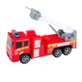 Masina de pompieri cu macara MegaCreative 441660, 38cm, plastic, rosu, 3+ ani