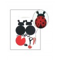 Accesorii creatie set fetru, buburuza, 14cm: ac plastic, ata, lipici, vata sintetica, instructiuni