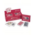 Carti de Joc Royal, din plastic, set 2buc, rosu/negru, 3+ ani