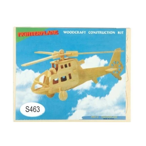Puzzle 3d lemn elicopter Colorarte P007-2/ZZL11