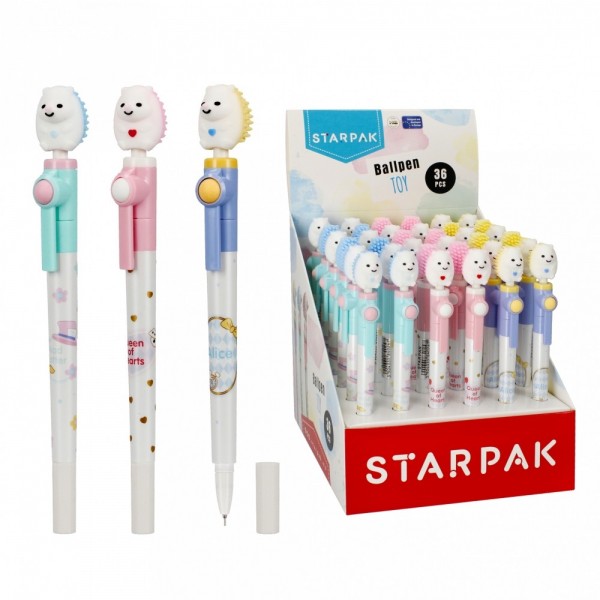 Pix cu mecanism STARPAK, model arici, corp diverse culori, 492035