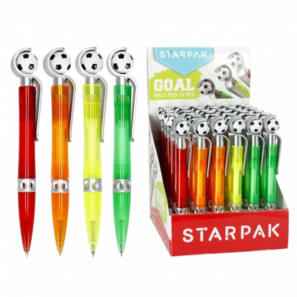 Pix cu mecanism STARPAK, model minge de fotbal, corp diverse culori, 252596