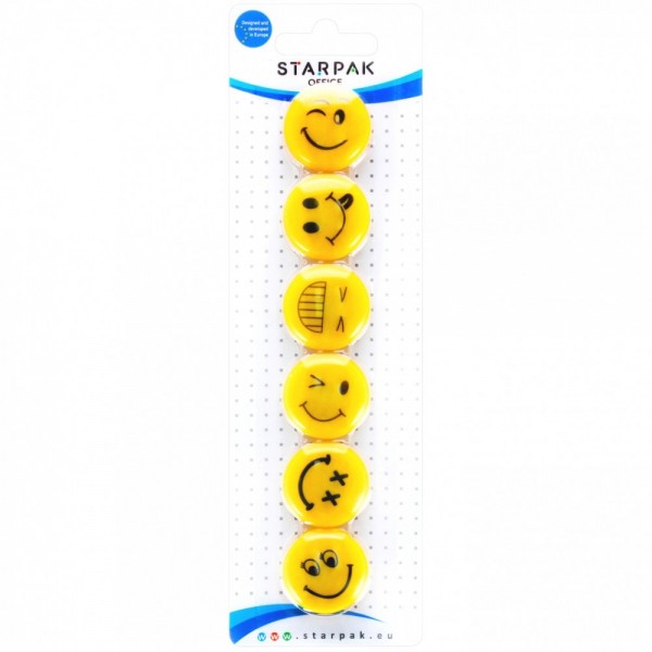 Set magneti STARPAK, model fete zambitoare diverse, galben, 378346, 6 bucati/set