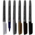 Marker permanent Office-Cover EP11-0112, varf rotund, 1.0mm, cu clips, diverse culori