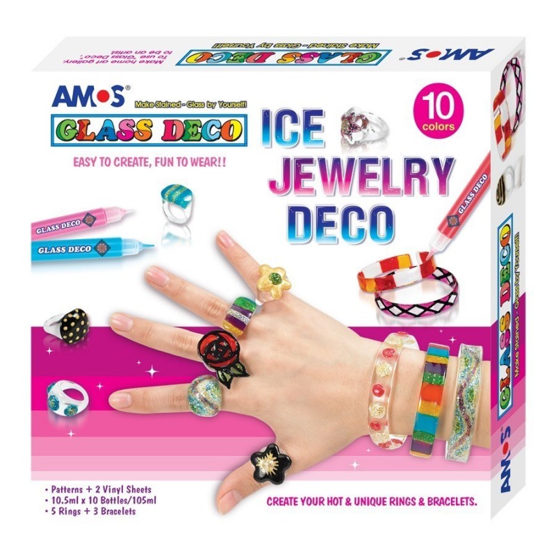 Set creatie copii Bijuterii Glass Deco AMOS GD10P10IJ Set creatie copii Bijuterii Glass Deco AMOS GD10P10IJ