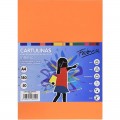 Carton colorat A4 Fabrisa 15461, 180g/mp, portocaliu intens, top 50 coli