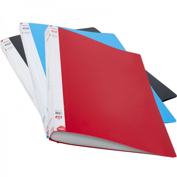 Dosar prezentare 40 folii NOKI, A4 diverse culori, fara elastic, 64140-NNP