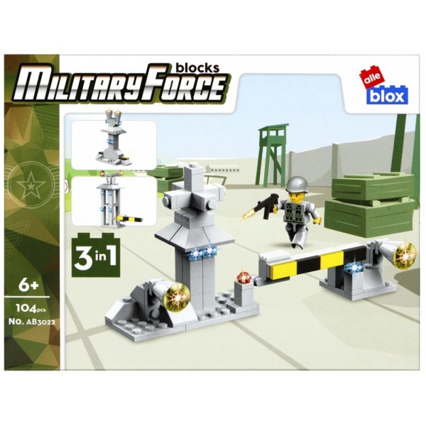Set de constructie Alleblox Military Force - seturi de lupta. diverse modele - 492847 / 492860, 94-106 piese, 6+