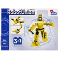 Set de constructie Alleblox Robot Union - robot galben S 3 in 1 - AB8017 / 492887, 39 piese, 6+