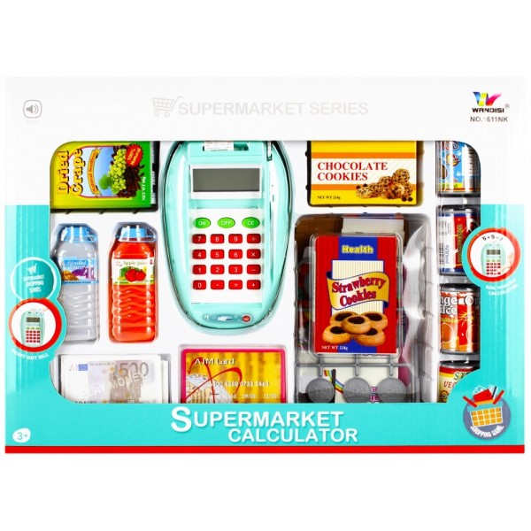 Set supermarket - casa de marcat - accesorii incluse, MegaCreative 482397, 3+ ani