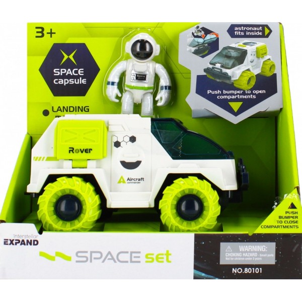 Masina rover spatial MegaCreative 500618, include figurina, plastic, multicolor, 3+ ani