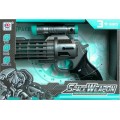 Pistol cu sunete si lumini - SpaceGun, necesita baterii 2x AA, multicolor, 3+ ani, MegaCreative, 502218