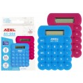 Calculator de birou Axel AX-004 432432, 8 digiti, alimentare baterie, fucsia