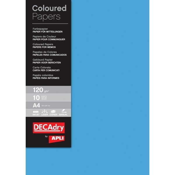 Hartie DECAdry colorata A4 12172 120g/m² 10 coli