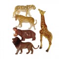 Set x5buc figurine - animale salbatice, diverse modele, 3+ ani, MegaCreative, 454712