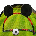 Set Fotbal - Mickey Mouse, include 1x poarta, plasa, pompa, minge, rosu-negru, 3+ ani, MegaCreative, 450342