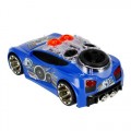 Masina de curse MegaCreative 482051, 25cm, cu sunete si lumini, necesita baterii 3xAA, plastic, albastru, 3+ ani