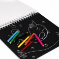 Set creativ - Carte cu activitati, Crazy Creatures, cu 6 creioane colorate, Starpak, 497703