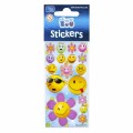 Abtibilduri - fete zambarete cu flori, set 17 buc, Sticker Boo, 265372