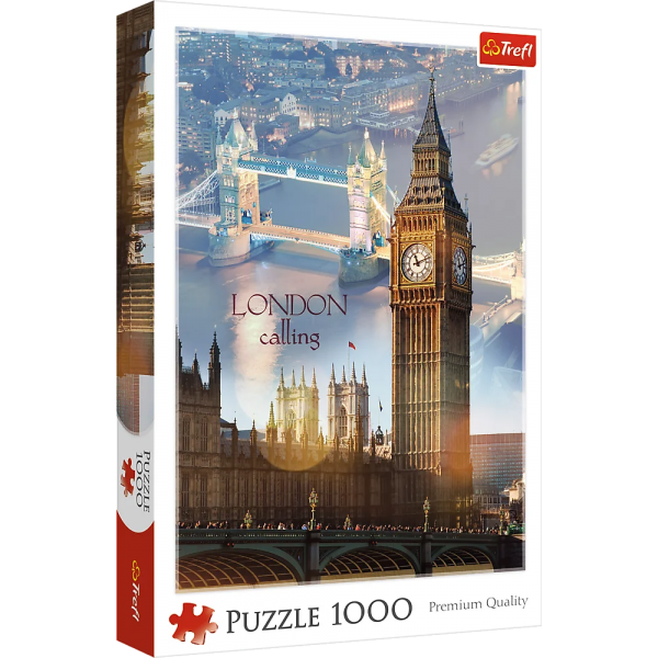 Puzzle carton 1000 piese Trefl Londra la apus, 10395, 12+ ani