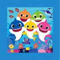 Puzzle carton 60 piese Clementoni Frame me up - Baby Shark - rama inclusa, 38807, 6+ ani