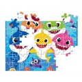Puzzle carton 60 piese Clementoni Frame me up - Baby Shark - rama inclusa, 38807, 6+ ani
