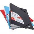 Dosar prezentare 80 folii NOKI, A4 diverse culori, cu elastic, 64180-NN