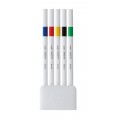 Fineliner UNI EMOTT PEM-SY, 0.4mm, NO.1, set 5 culori intense