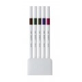 Fineliner 0.4 mm, UNI, EMOTT, PEM-SY, culori metalizate, NO.3, 5 culori/set