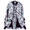 Ghiozdan SM Dollars, 42cm, 617201, gri