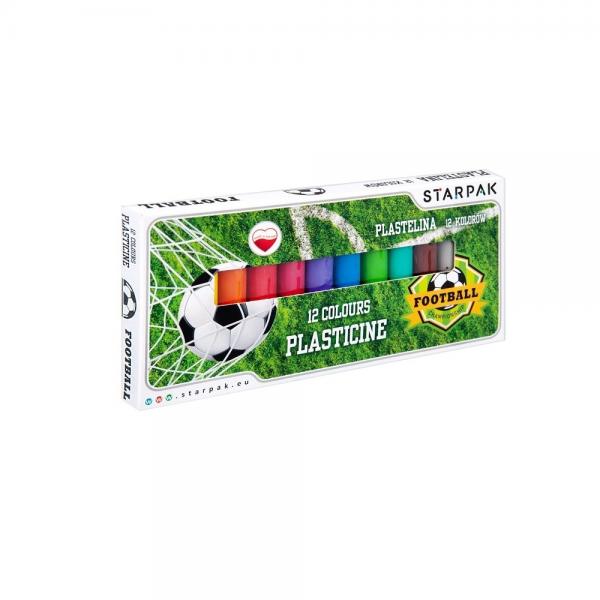 Plastilina Starpak Football 429833, set 12 culori