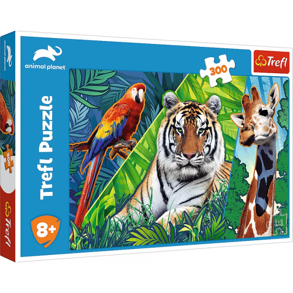 Puzzle carton 300 piese Trefl Animal Planet, 23007, 8+ ani