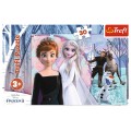 Puzzle carton 30 piese Trefl Frozen - final fericit, 18275, 3+ ani