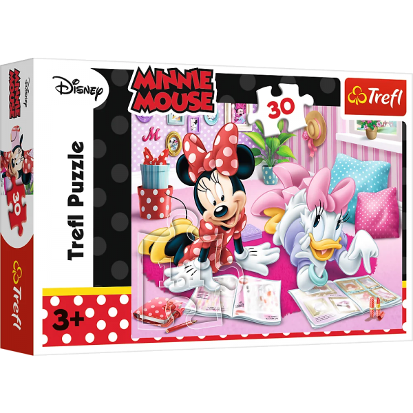Puzzle carton 30 piese Trefl Minnie Mouse, 18217, 3+ ani
