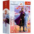 Puzzle carton 54 piese Trefl Mini - Frozen - Anna si Elsa, 19639, 4+ ani