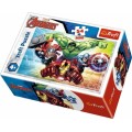Puzzle carton 54 piese Trefl Mini - Avengers - razbunatorii ataca, 19613, 4+ ani