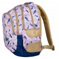 Ghiozdan SM St.Right Boho BP-06/47, 622267, 4 compartimente, gri/albastru/roz