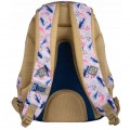 Ghiozdan SM St.Right Boho BP-06/47, 622267, 4 compartimente, gri/albastru/roz