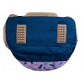 Ghiozdan SM St.Right Boho BP-06/47, 622267, 4 compartimente, gri/albastru/roz